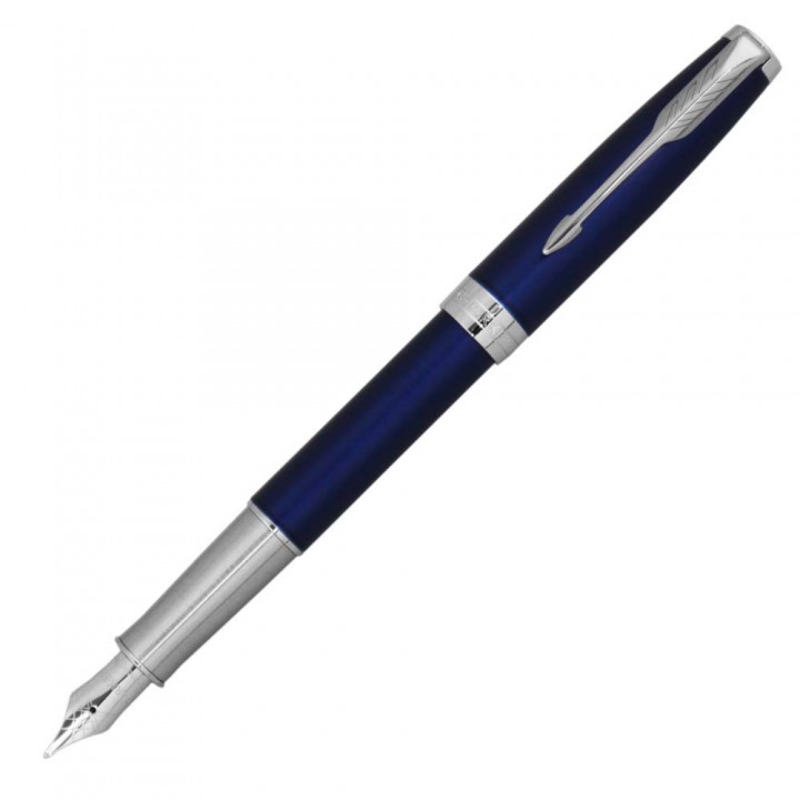 Parker Fountain Pen Sonnet Medium Point Blue Lacquer 1950886