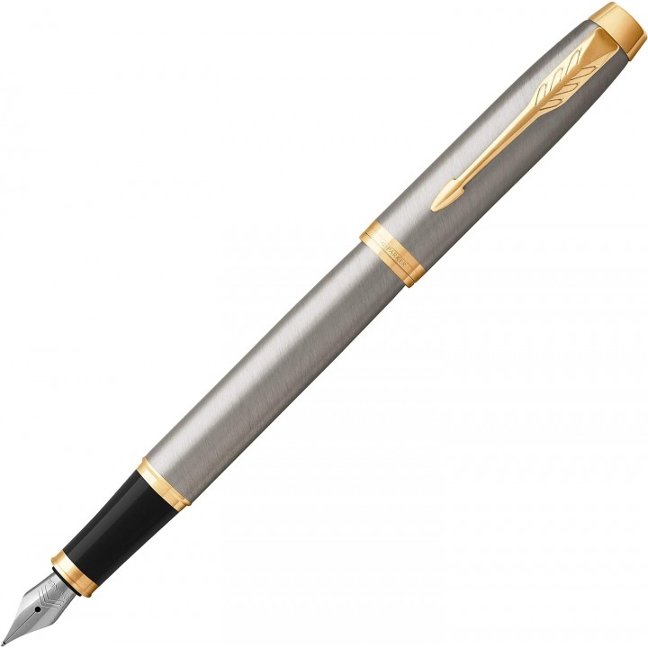 Parker Fountain Pen IM Fine Point Brushed Metal 1975600