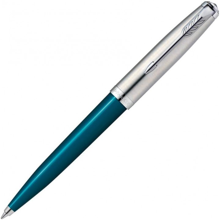 Parker Ballpoint Pen 51 Medium Point Teal Blue 2123510Z