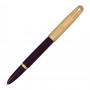 Parker Fountain Pen 51 Deluxe Plum Barrel 18k Gold Trim 2123516