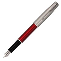Parker Fountain Pen Fine Point Sonnet Red & Sandblast 2146852Z