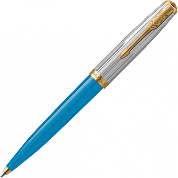 Parker Ballpoint Pen 51 Medium Point Modern Heritage Turquoise 2169140