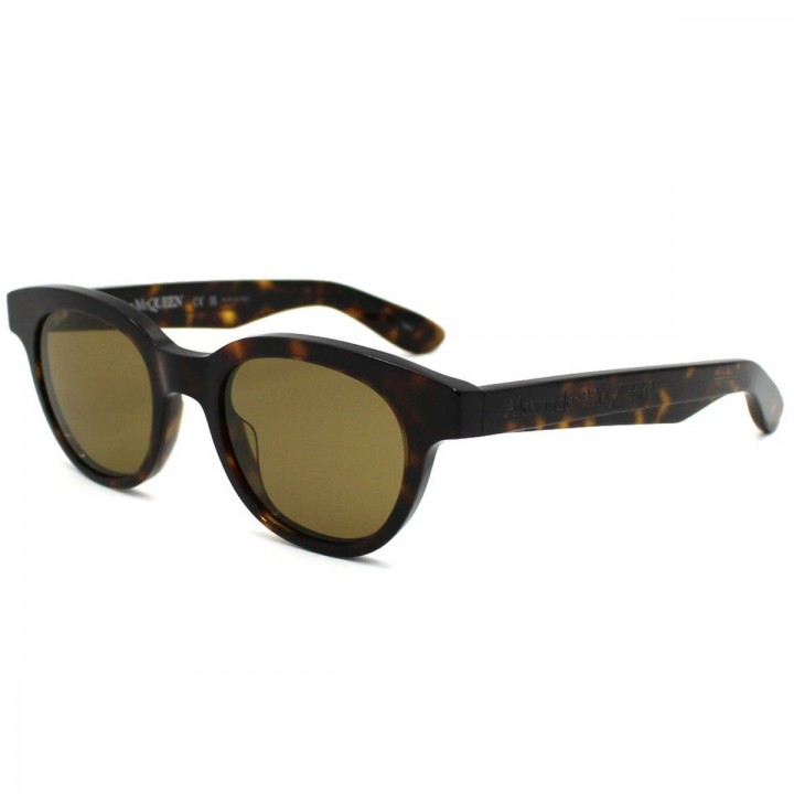 Alexander McQueen Sunglasses Unisex Havana AM0383S-003