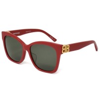 Balenciaga Sunglasses Unisex Red BB0102SA-003