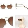 Burberry Sunglasses Unisex Light Gold BE3113-110913-59