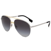 Burberry Sunglasses Unisex Silver + Gold BE3113-13038G-59