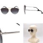 Burberry Sunglasses Unisex Silver + Gold BE3113-13038G-59