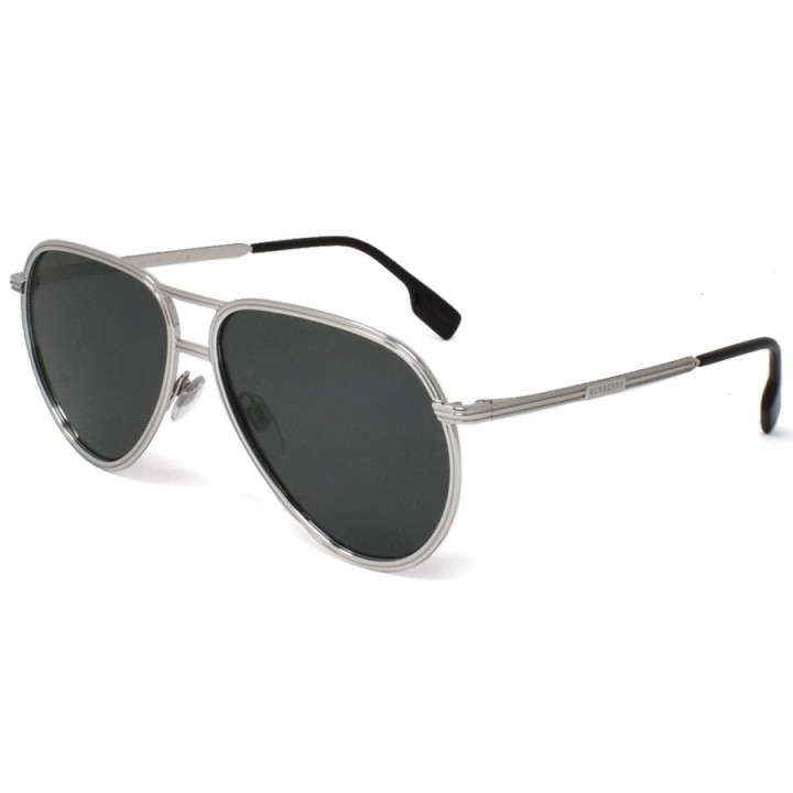 Burberry Sunglasses Unisex Silver BE3135-100587-59