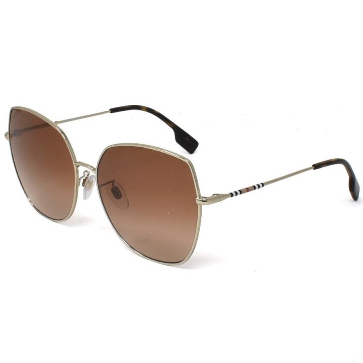 Burberry Sunglasses Unisex Light Gold BE3136D-110913-60