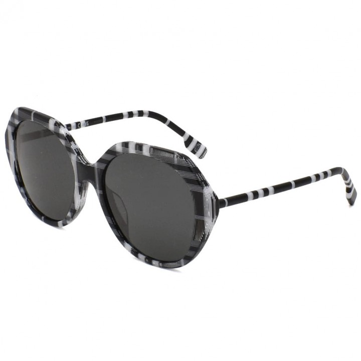 Burberry Sunglasses Women's Check white + black BE4375F-400487-57