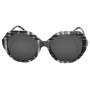 Burberry Sunglasses Women's Check white + black BE4375F-400487-57