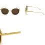 Bottega Veneta Sunglasses Unisex Gold BV1042SA-002