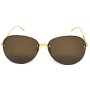 Bottega Veneta Sunglasses Unisex Gold BV1084SA-002