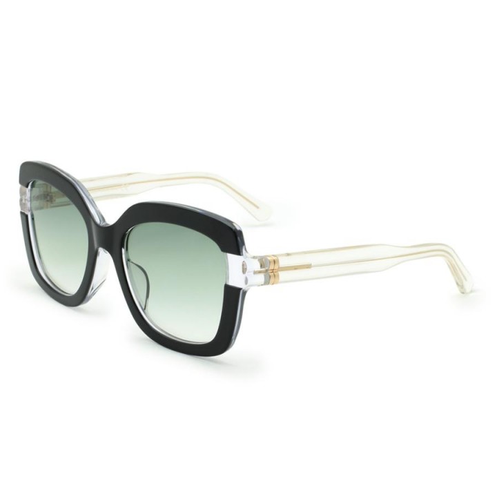 Bally Sunglasses Women's Black + Clear BY0020-H-03B-55