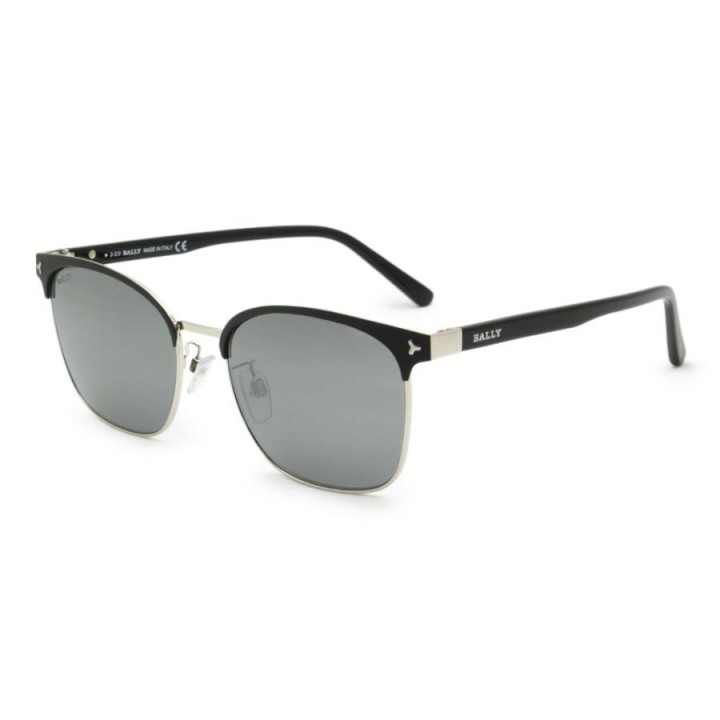 Bally Sunglasses Men's Matte Black + Silver BY0065-D-05C-59