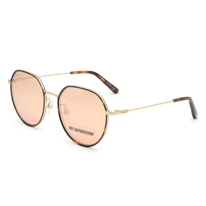 Bally Sunglasses Women's Havana + Gold BY0078-D-56U-56