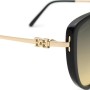Bally Sunglasses Women's Black + Gold BY0088-D-01B-58