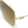 Bally Sunglasses Unisex Gold BY0094-D-28F-57