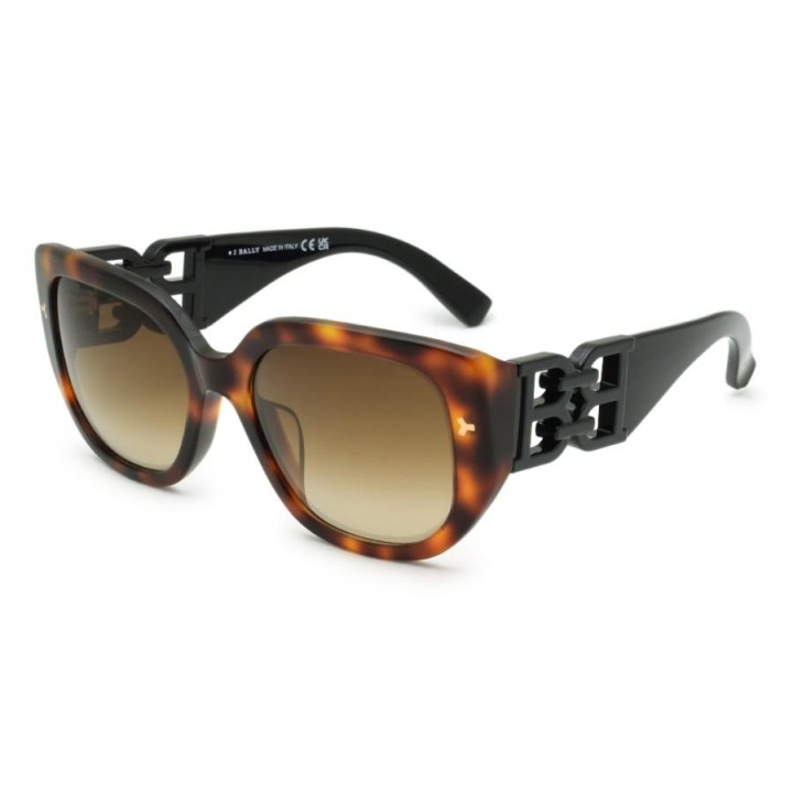 Bally Sunglasses Women's Havana + Black BY0105-H-53F-56