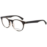 Emporio Armani Glasses Frame Only Men's Matte striped brown EA3156F-5789-50