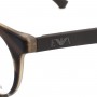 Emporio Armani Glasses Frame Only Men's Matte striped brown EA3156F-5789-50