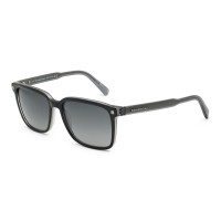 Zegna Sunglasses Unisex Black + Clear Gray EZ0062-05B-56