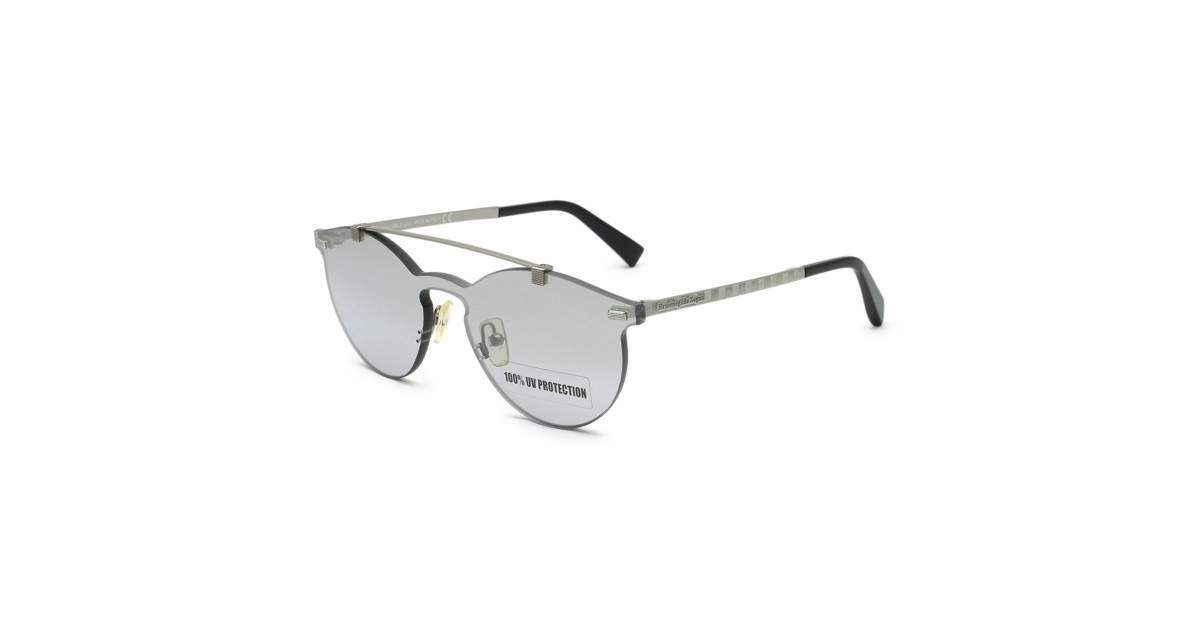 Ermenegildo Zegna Women\'s EZ0069 EZ/0069 20Q Silver Shield Designer Sunglasses Ermenegildo Zegna EZ0069 20A 00 Sunglasses | Shade Station main image 3