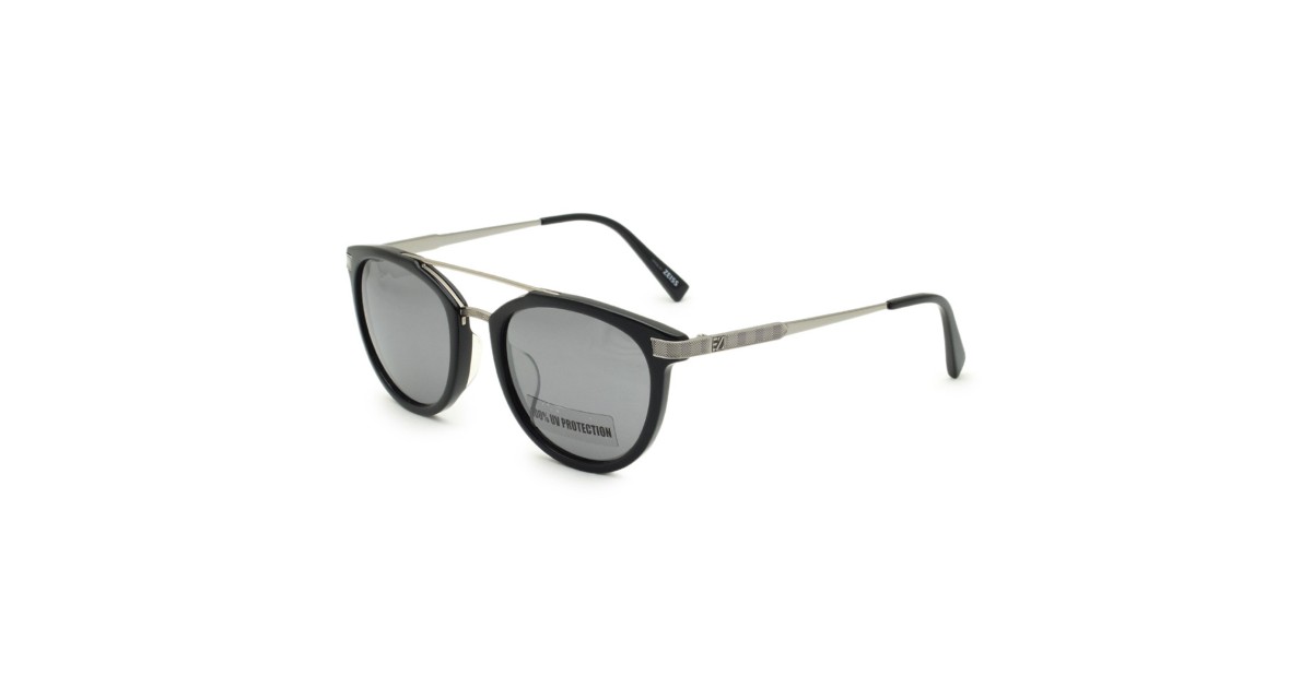 Zegna Sunglasses Men's Black + Gunmetal EZ0077-F-01C-54