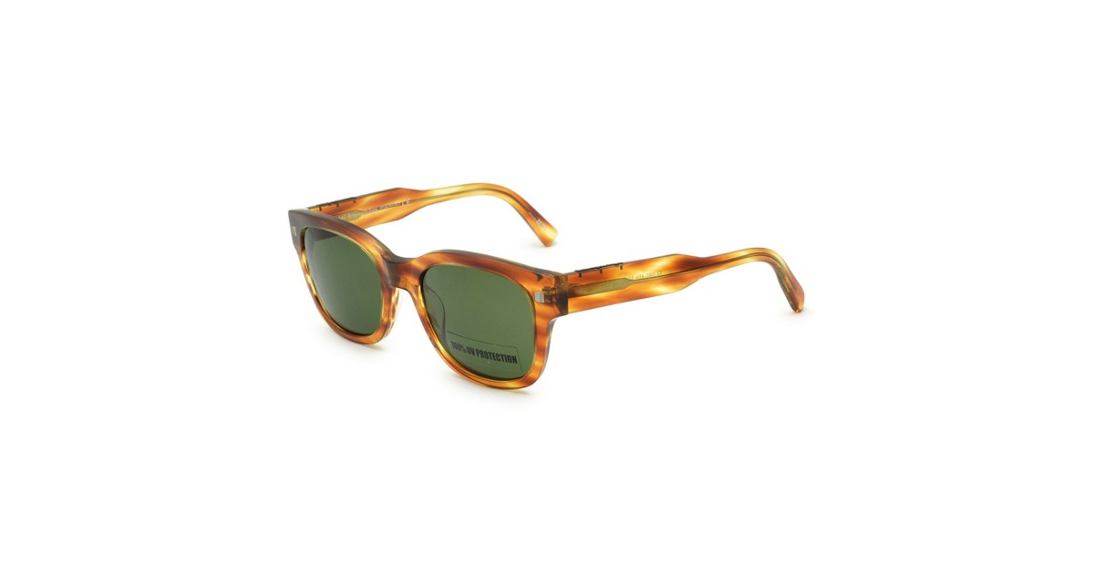 Zegna Sunglasses Unisex Brown Stripe Havana EZ0087-47N-52