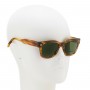 Zegna Sunglasses Unisex Brown Stripe Havana EZ0087-47N-52
