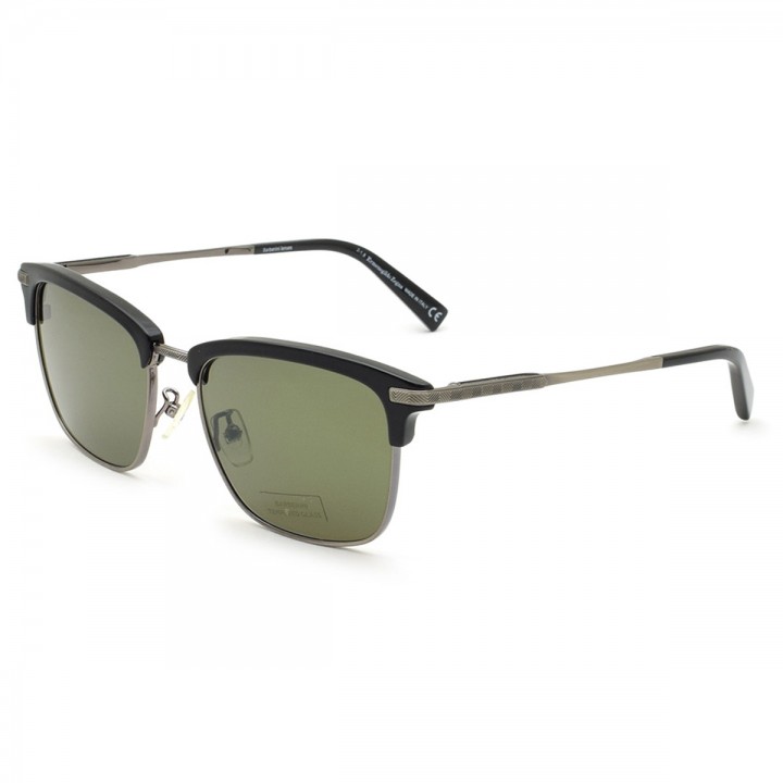 Zegna Sunglasses Men's Black + Gunmetal EZ0092-D-01N-55