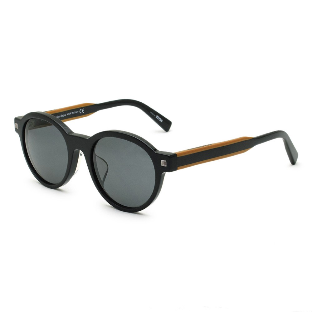 Zegna Sunglasses Men's Black + Camel EZ0100-F-01A-52