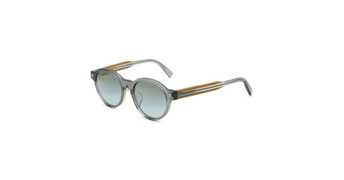 Zegna Sunglasses Men's Clear Gray + Camel EZ0100-F-20C-52