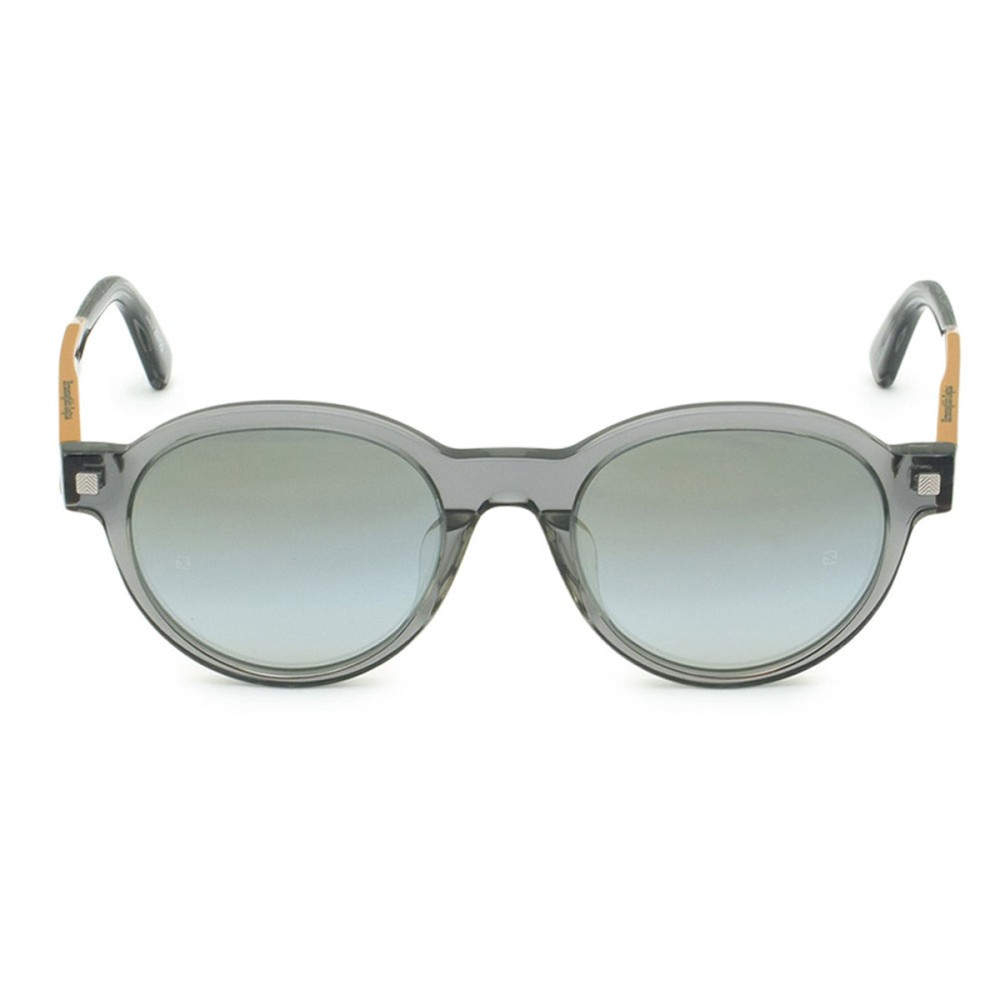 Zegna Sunglasses Men's Clear Gray + Camel EZ0100-F-20C-52