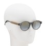 Zegna Sunglasses Men's Clear Gray + Camel EZ0100-F-20C-52