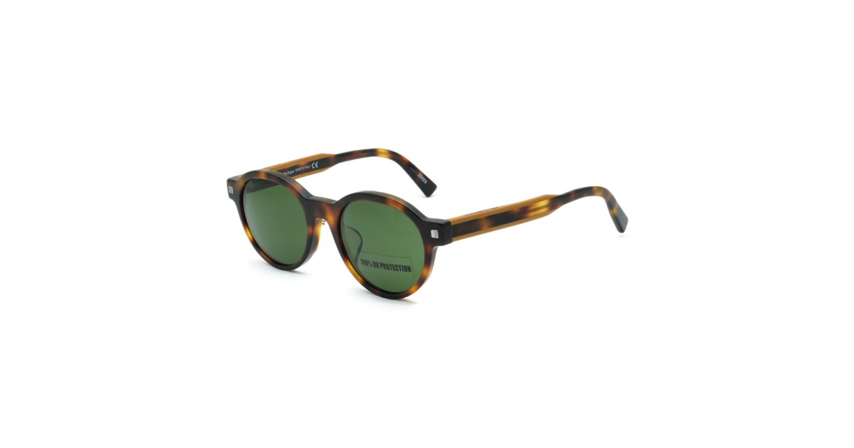 Zegna Sunglasses Men's Havana + Camel EZ0100-F-52F-52