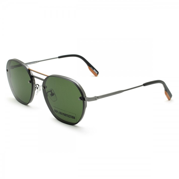 Zegna Sunglasses Men's Gunmetal EZ0105-F-08N-57