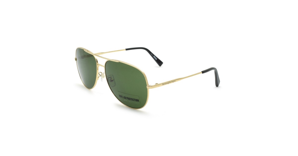 Zegna Sunglasses Men's Gold EZ0110-D-28N-62 | Sakurawatches.com