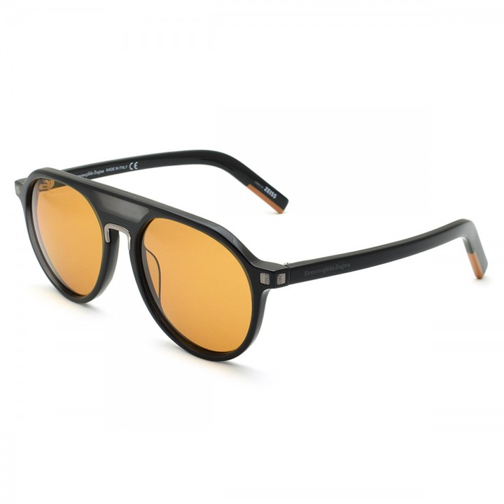 Zegna Sunglasses Unisex Black EZ0123-01E-55