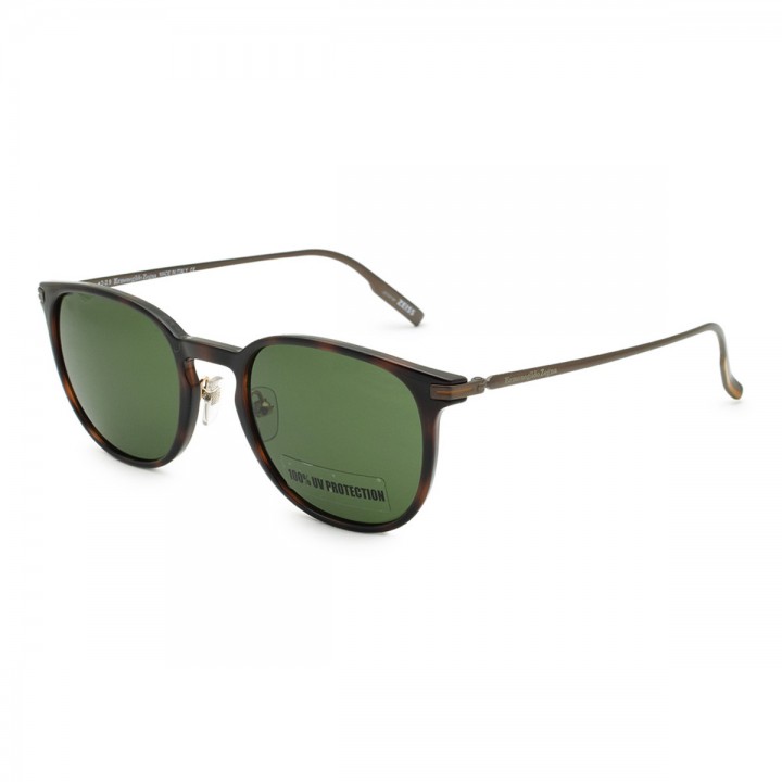 Zegna Sunglasses Men's Havana + Bronze EZ0136-52N-54