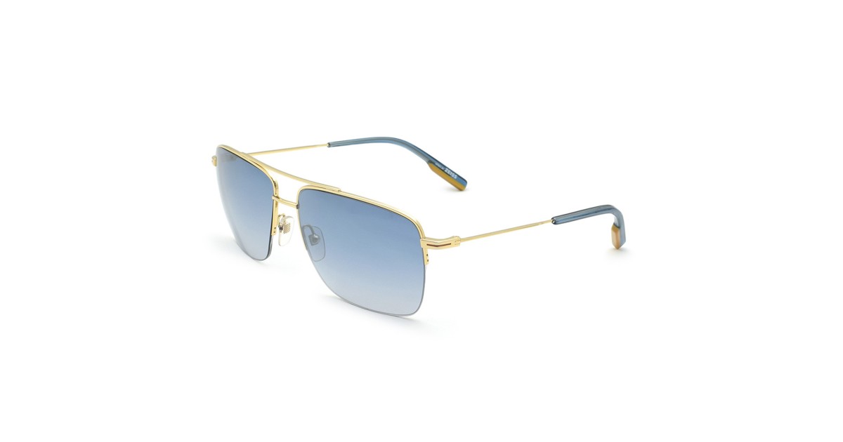 Zegna Sunglasses Men's Gold EZ0138-30X-61 | Sakurawatches.com