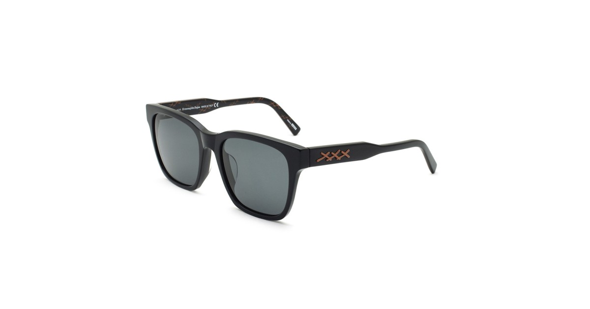 Zegna Sunglasses Unisex Black EZ0147-D-01A-57 | Sakurawatches.com