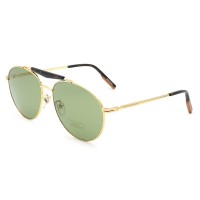 Zegna Sunglasses Unisex Gold + Havana EZ0154-F-30N-62