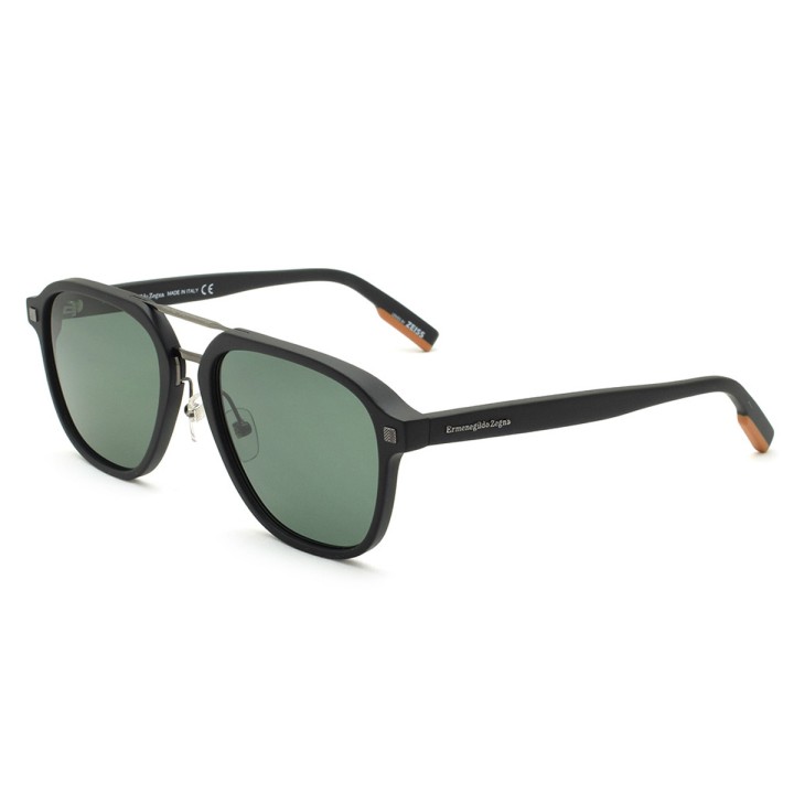 Zegna Sunglasses Unisex Matte Black + Gunmetal EZ0159-D-01R-59