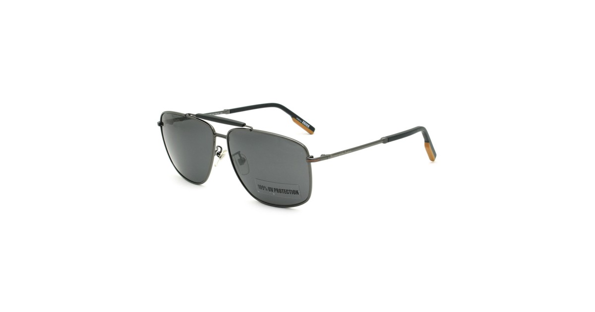 Zegna Sunglasses Men's Gunmetal EZ0160-D-08A-62 | Sakurawatches.com