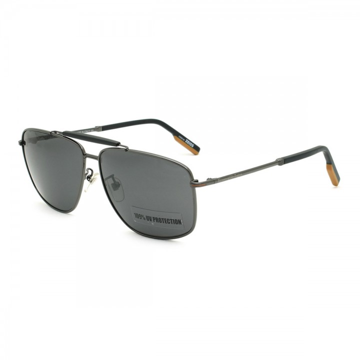 Zegna Sunglasses Men's Gunmetal EZ0160-D-08A-62