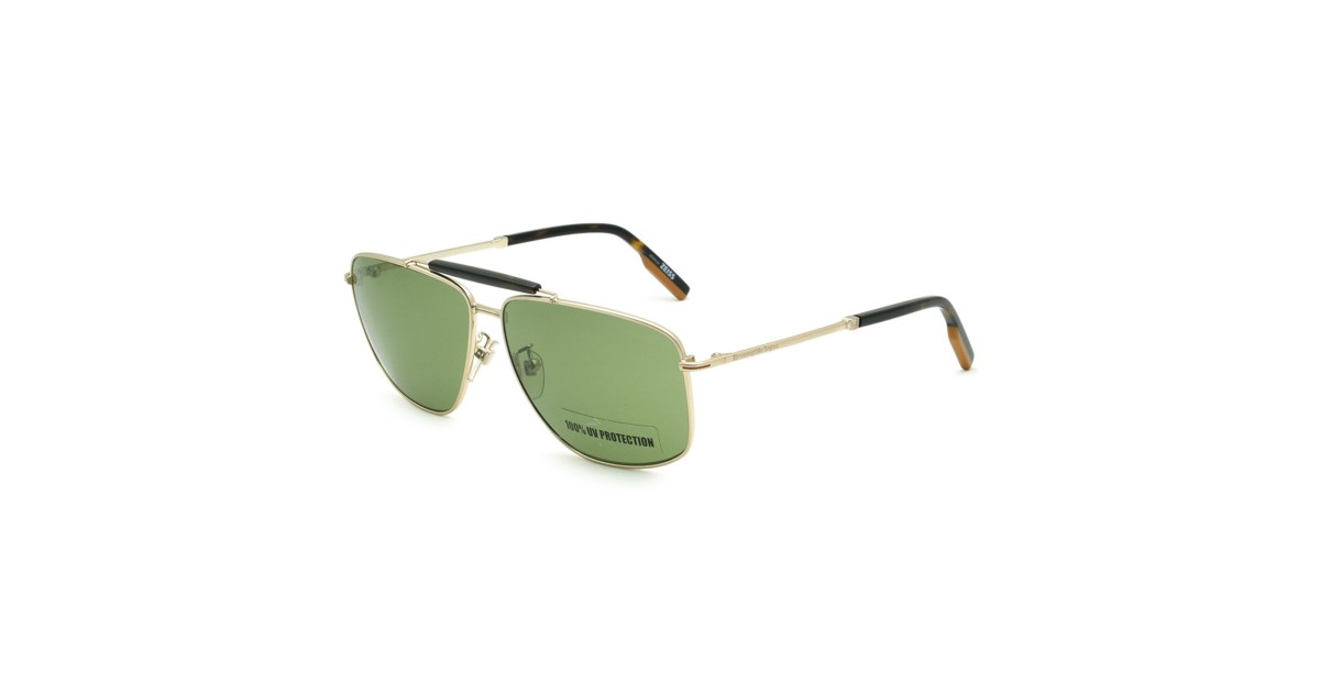 Zegna Sunglasses Men's Gold EZ0160-D-32N-62 | Sakurawatches.com