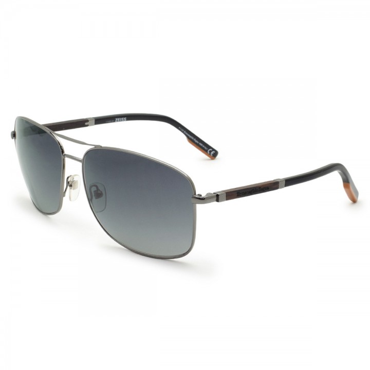 Zegna Sunglasses Men's Gunmetal + Black EZ0176-08B-66