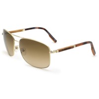 Zegna Sunglasses Men's Gold + Havana EZ0176-32F-66