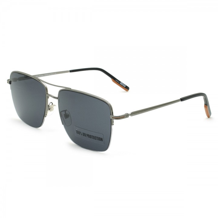 Zegna Sunglasses Men's Gunmetal + Black EZ0178-D-08A-60